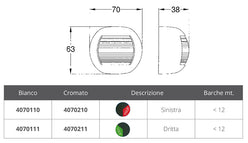 FANALE ROSSO 112,5° APOLLO