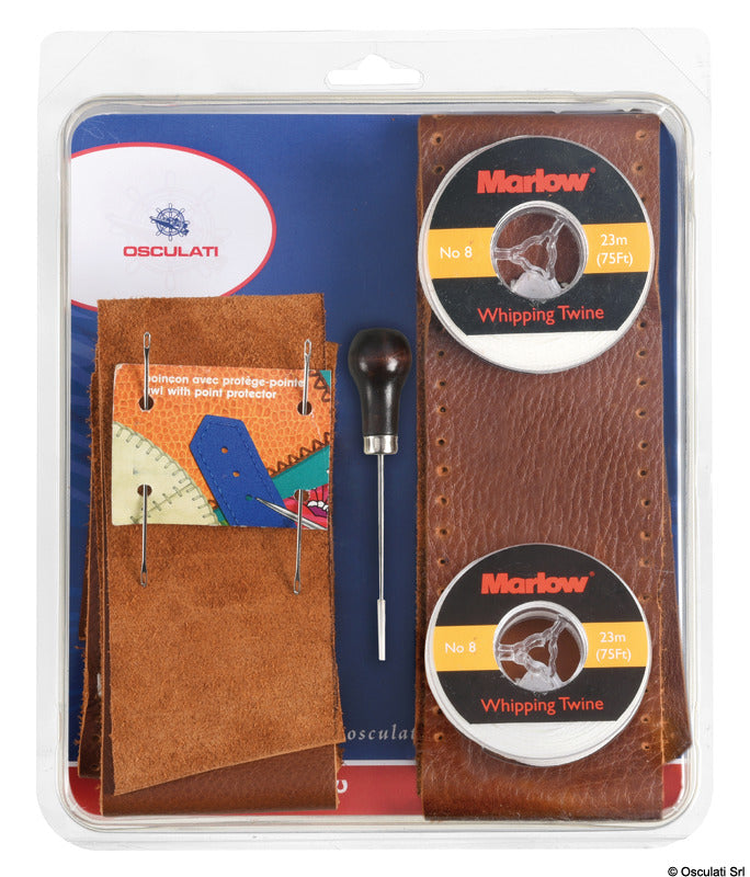 Kit Pelle Marrone per ruota timone