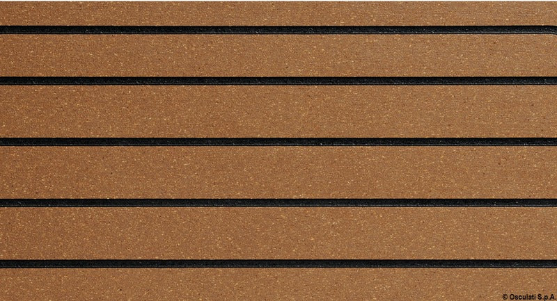 Coppia piastre Treadmaster 412x203 mm teak