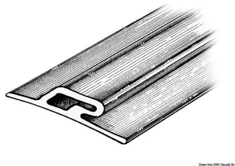 Profilo paracolpi 3,5x60x16 mm nero