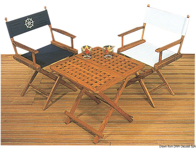 Sedia teak imbottita sabbia