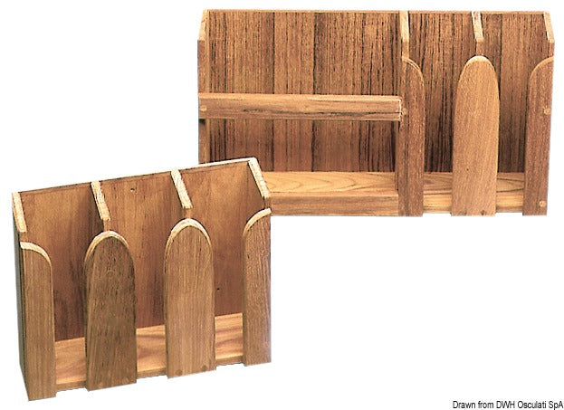 Porta tazze teak 312x108x250 mm