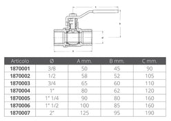 VALVOLA INOX 1'1/2