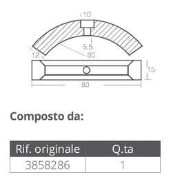 KIT ALLUMINIO VOLVO ELICA 3 PALE