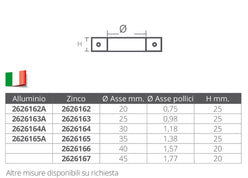 COLLARE Ø MM. 45-50 IN ZINCO