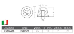 OGIVA ALLUMINIO SIDE POWER-SLEIPNER