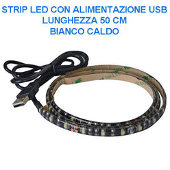 USB Strip 30 LED luce fredda – 180 lumen
