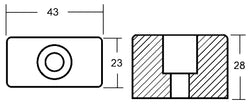 CUBO IN ALLUMINIO PER OMC