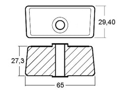 CUBO IN ZINCO PER OMC