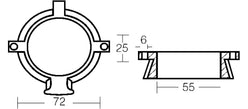 COLLARE ALPHA ONE IN ZINCO