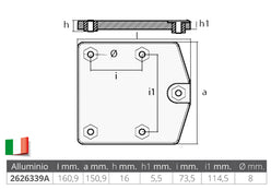 PIASTRA IN ALLUMINIO PER ZEUS DRIVE