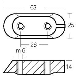 PIASTRINA 80-300HP IN ZINCO