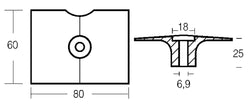 PLACCA MOTORI 4T IN ALLUMINIO