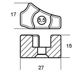 PIASTRINA YAMAHA 682-11325-00