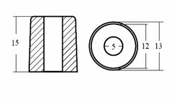 CILINDRO PER MOTORI 4/70 HP