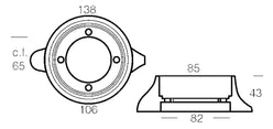 COLLARE SEA DRIVE 110 IN ALLUMINIO