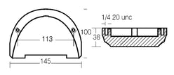 PLACCA SX IN ALLUMINIO