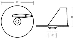 PINNA S/RAFFREDAMENTO 115 HP