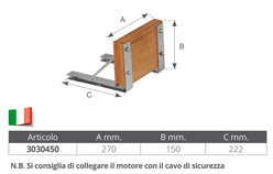 SUPPORTO MOTORE PER PLANCETTA