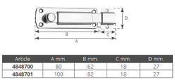 CATENACCIO INOX MM.80