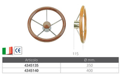 RUOTA TIMONE TEAK Ø MM.350