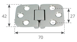 CERNIERA INOX AISI 316 CON ARRESTO