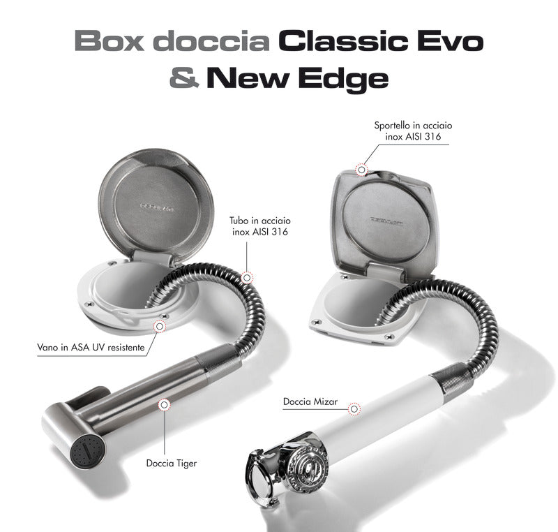 Doccia Classic Evo Inox tubo nylon 4 m