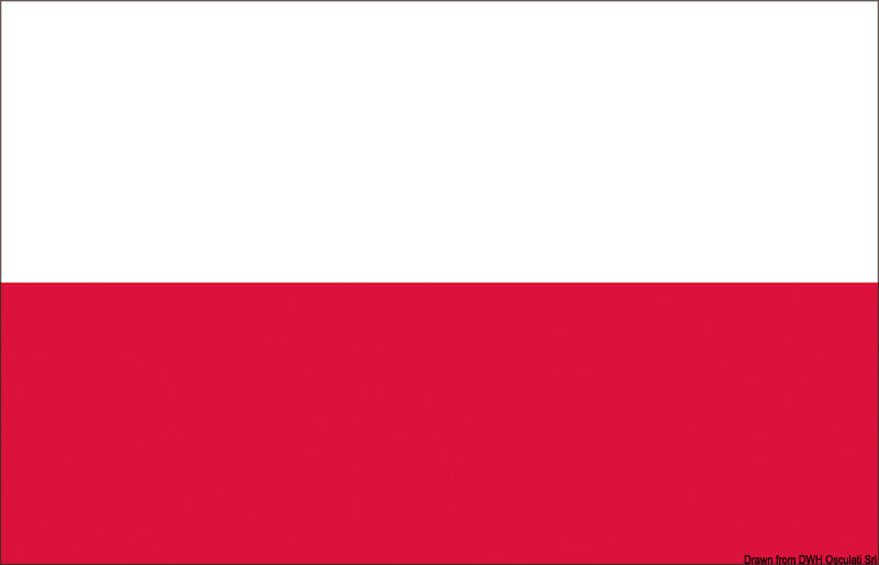 Bandiera Polonia 30 x 45 cm