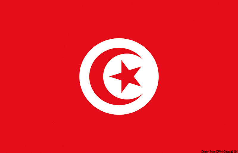 Bandiera Tunisia 30 x 45 cm
