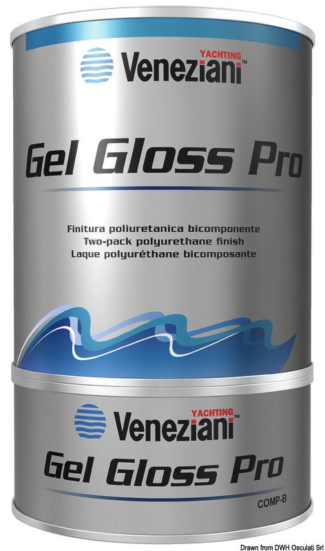 Smalto bicomponente Gel Gloss rosso