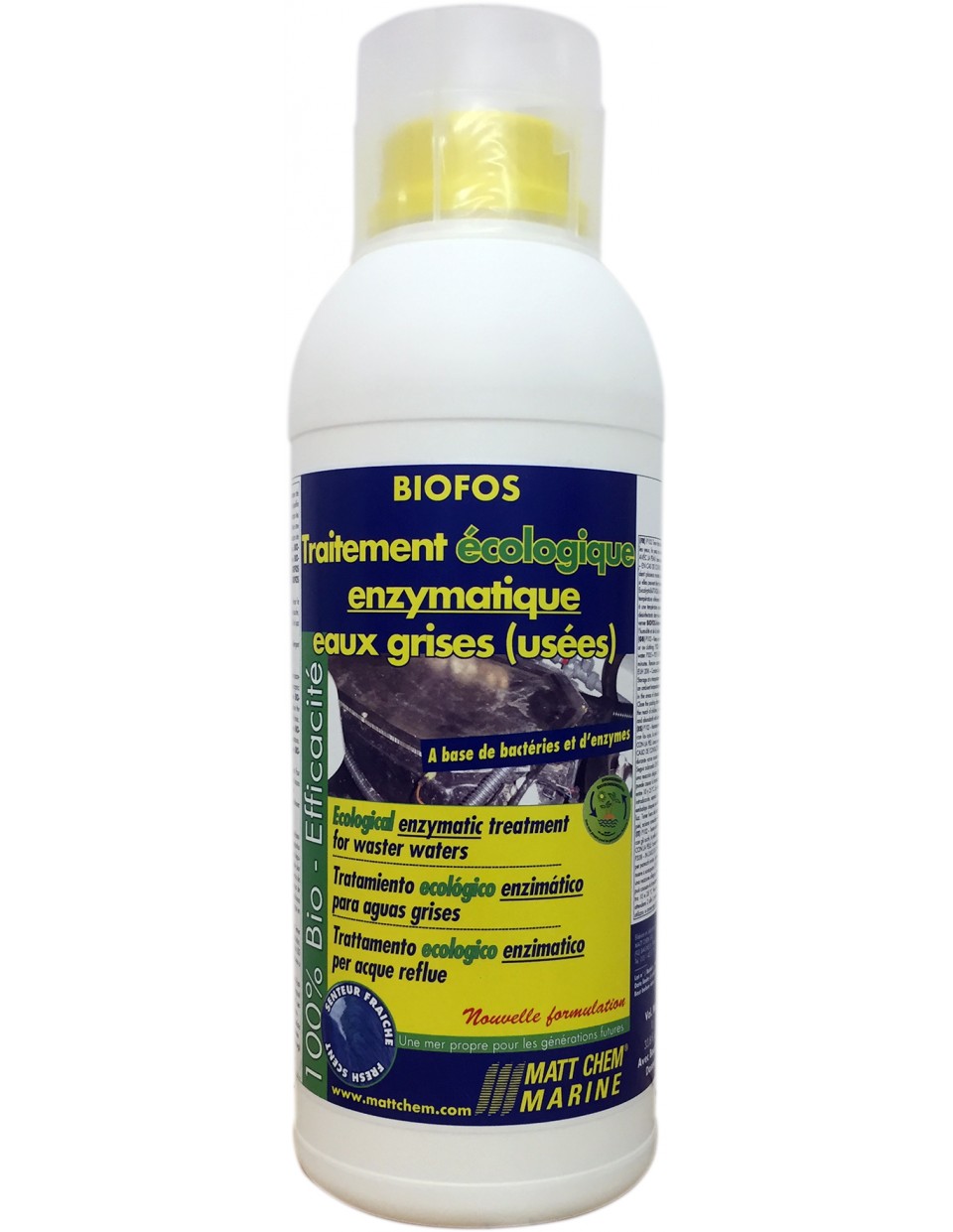 BIOFOS 1L - Trattamento ecologico enzimatico acque grigie