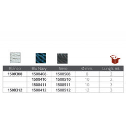 TRECCIA BLU Ø MM.8X2MT. CF. 2 pz.