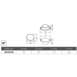 FERMAPORTA INOX 316 ORIENTABILE